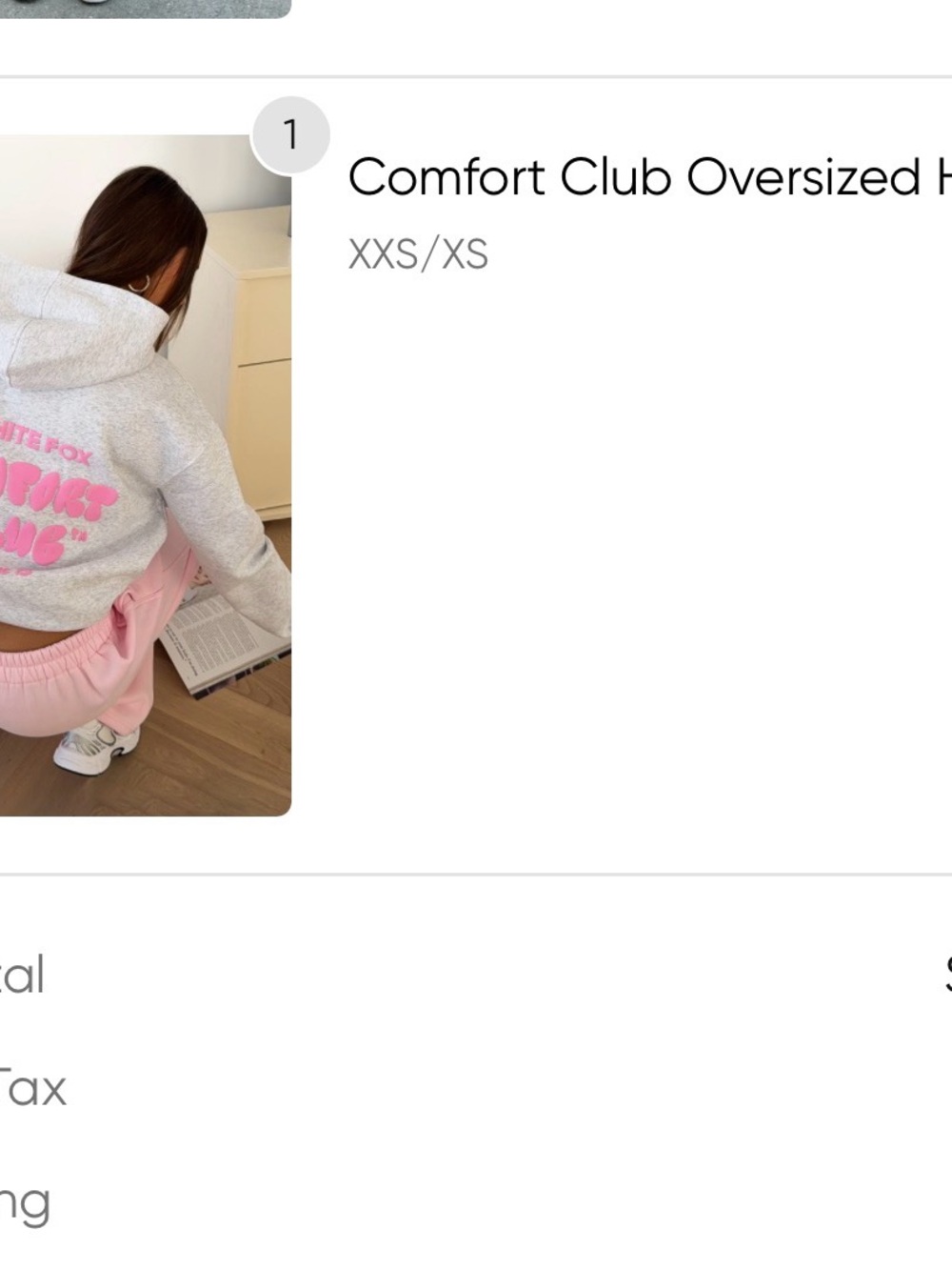 White Fox Boutique Gray & Pink Varsity-Style Jacket
